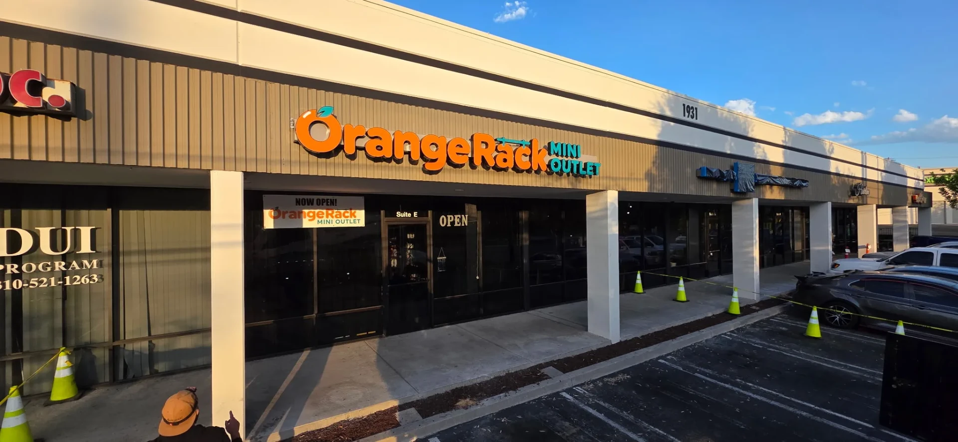 Orange Hill Restaurant building sign